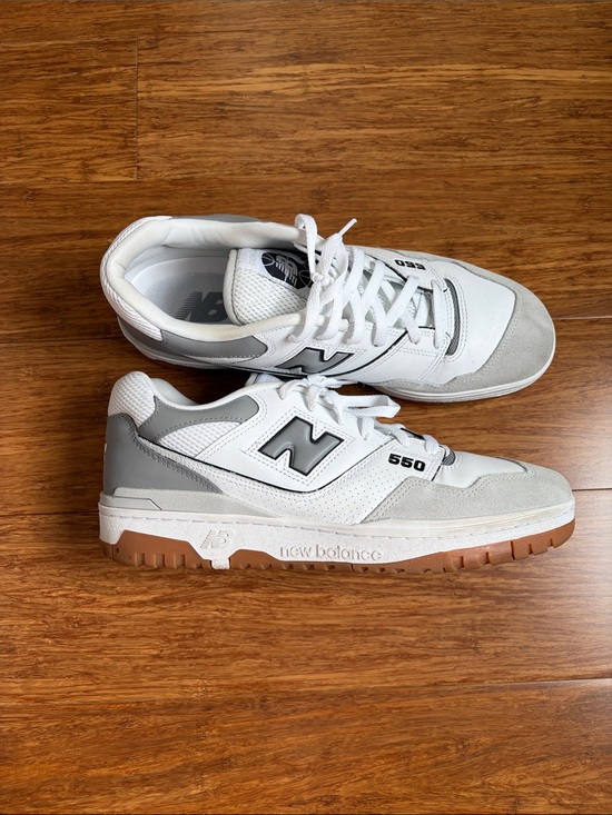 New Balance Other - New Balance 550 White, Gray & Gum Low-Top Sneakers